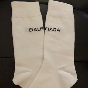 Balenciaga socks OS white